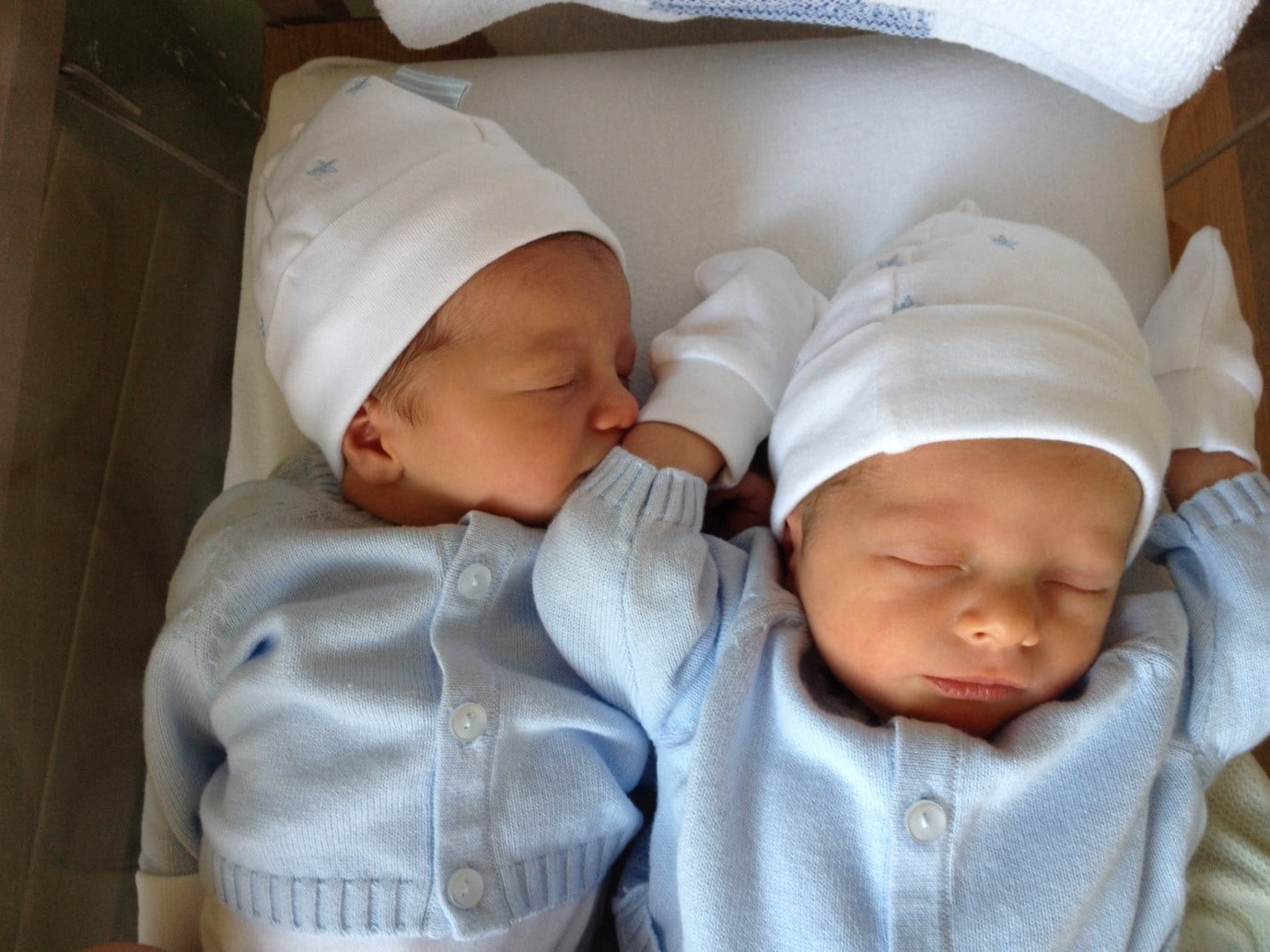 Two little boys Daisies Conkers