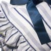Blue & White Stiped Dress For Girls