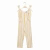 Long Stripped Cotton Jumpsuit
